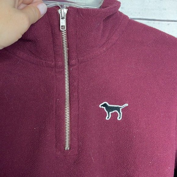 PINK Victoria’s Secret 1/2 Zip Pullover Sz Small! - Picture 2 of 7